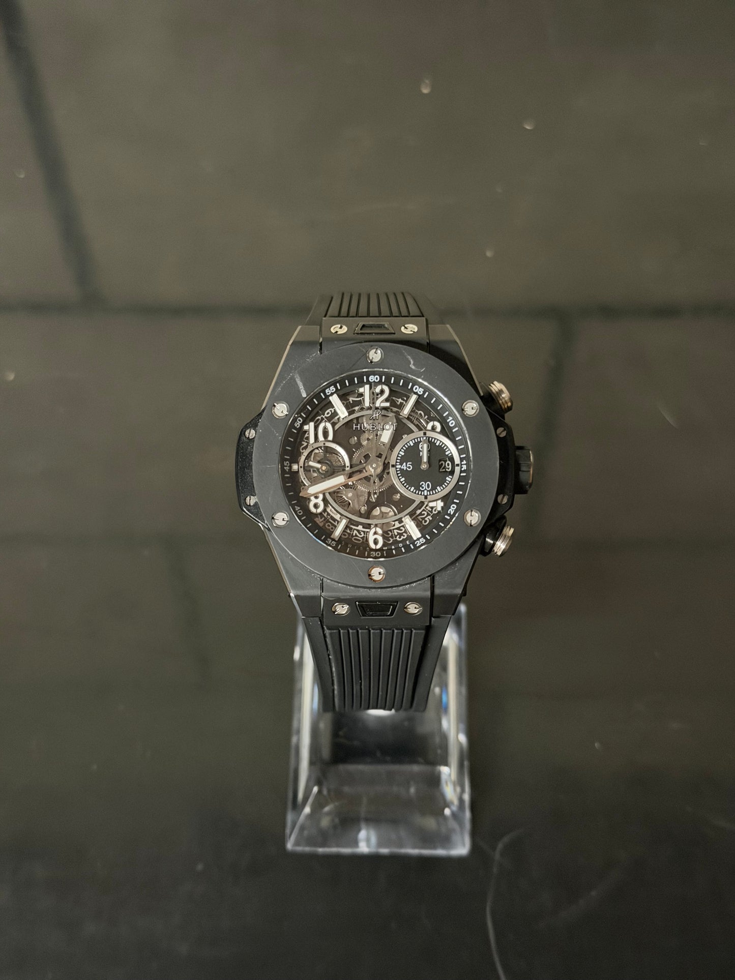 Hublot Big Bang Unico Black Ceramic Chronograph pre-owned 44mm
