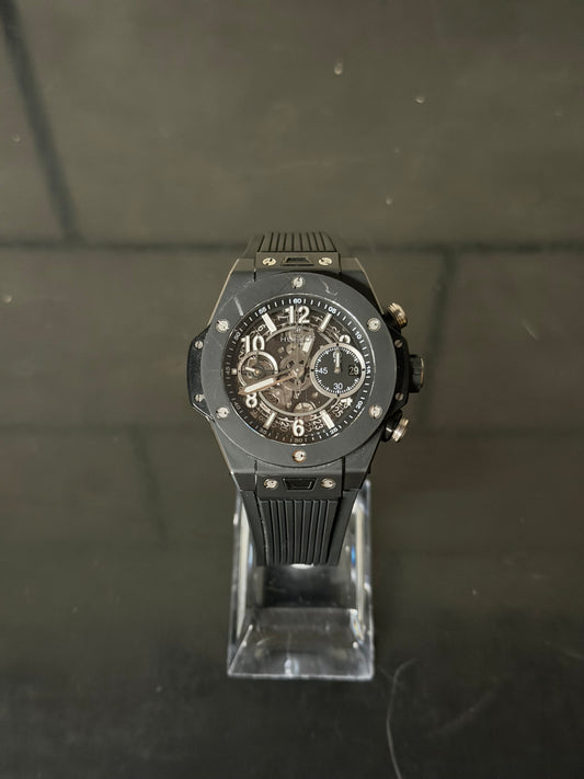 Hublot Big Bang Unico Black Ceramic Chronograph pre-owned 44mm