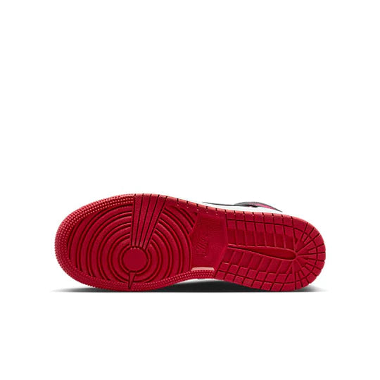 Air Jordan 1 Mid Gym Red Black Toe (GS)