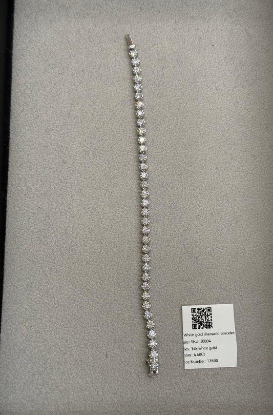 Pulsera de Diamantes Oro 14K