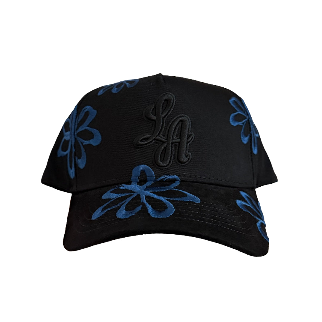 GORRA CASH ONLY - BLUE FLOWERS