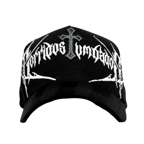 GORRA CV HATS "CT LEATHER CROSS" BLACK