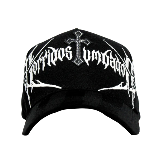 GORRA CV HATS "CT LEATHER CROSS" BLACK
