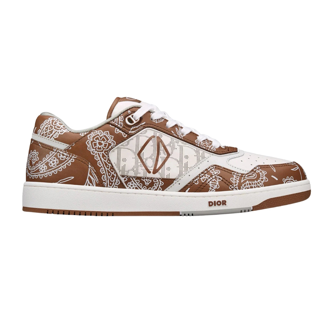 Dior B27 Low Coffee White CD Paisley White Dior Oblique