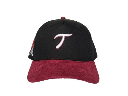 GORRA STATIC "T" 13x Champ BLACK GUINDA