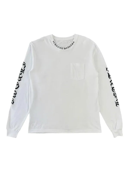 Tee Chrome Hearts Long Sleeve White
