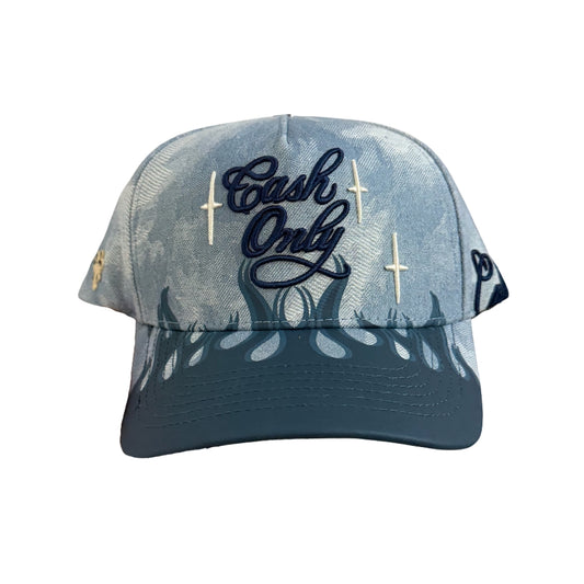 GORRA CASH ONLY - BLUE DENIM