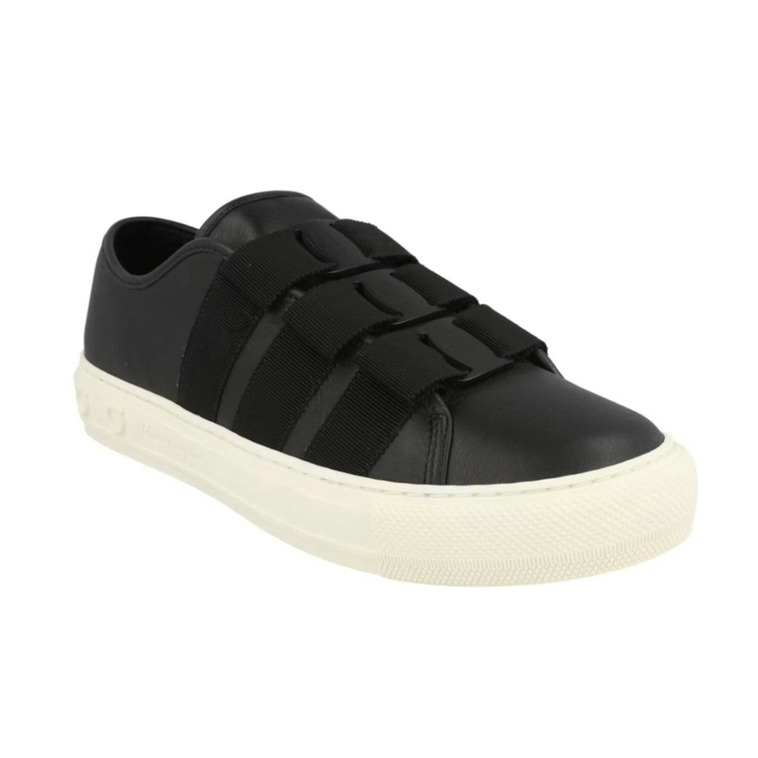 Ferragamo Wmns Nataly Calfskin Leather Low-Top Black