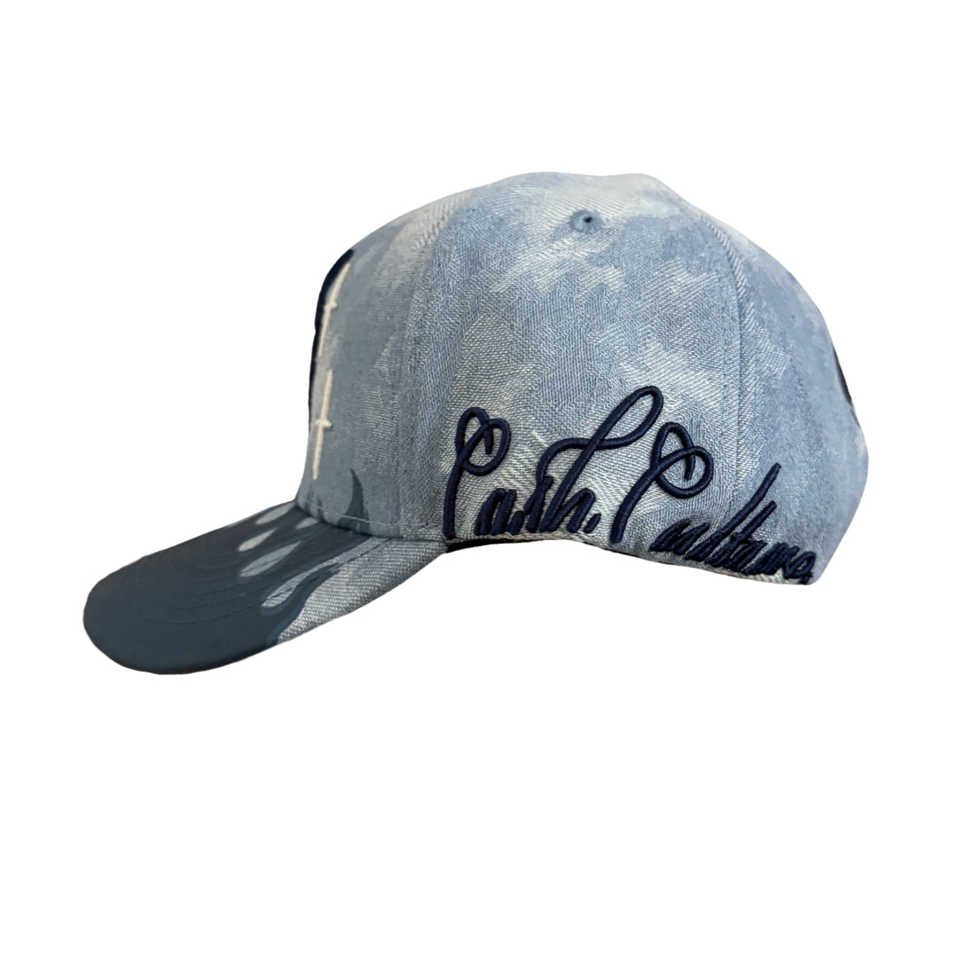 GORRA CASH ONLY - BLUE DENIM