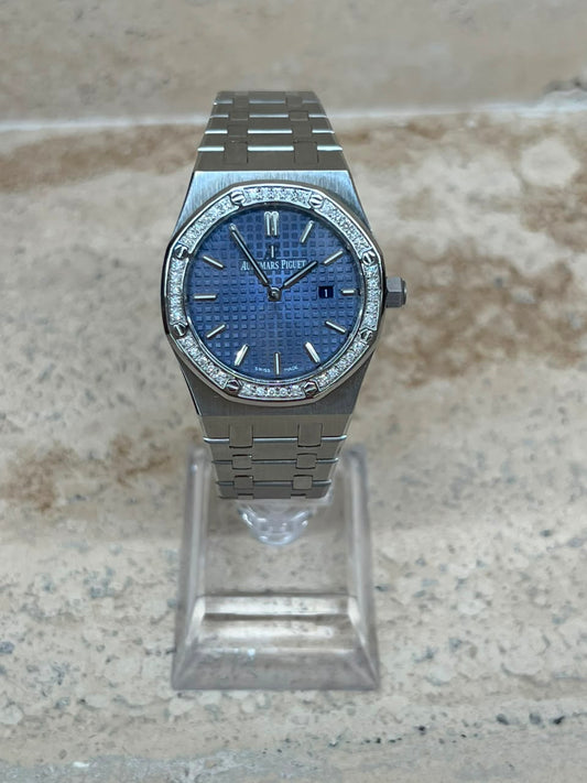Audemars Piguet 34mm Royal Oak Iced Blue Dial