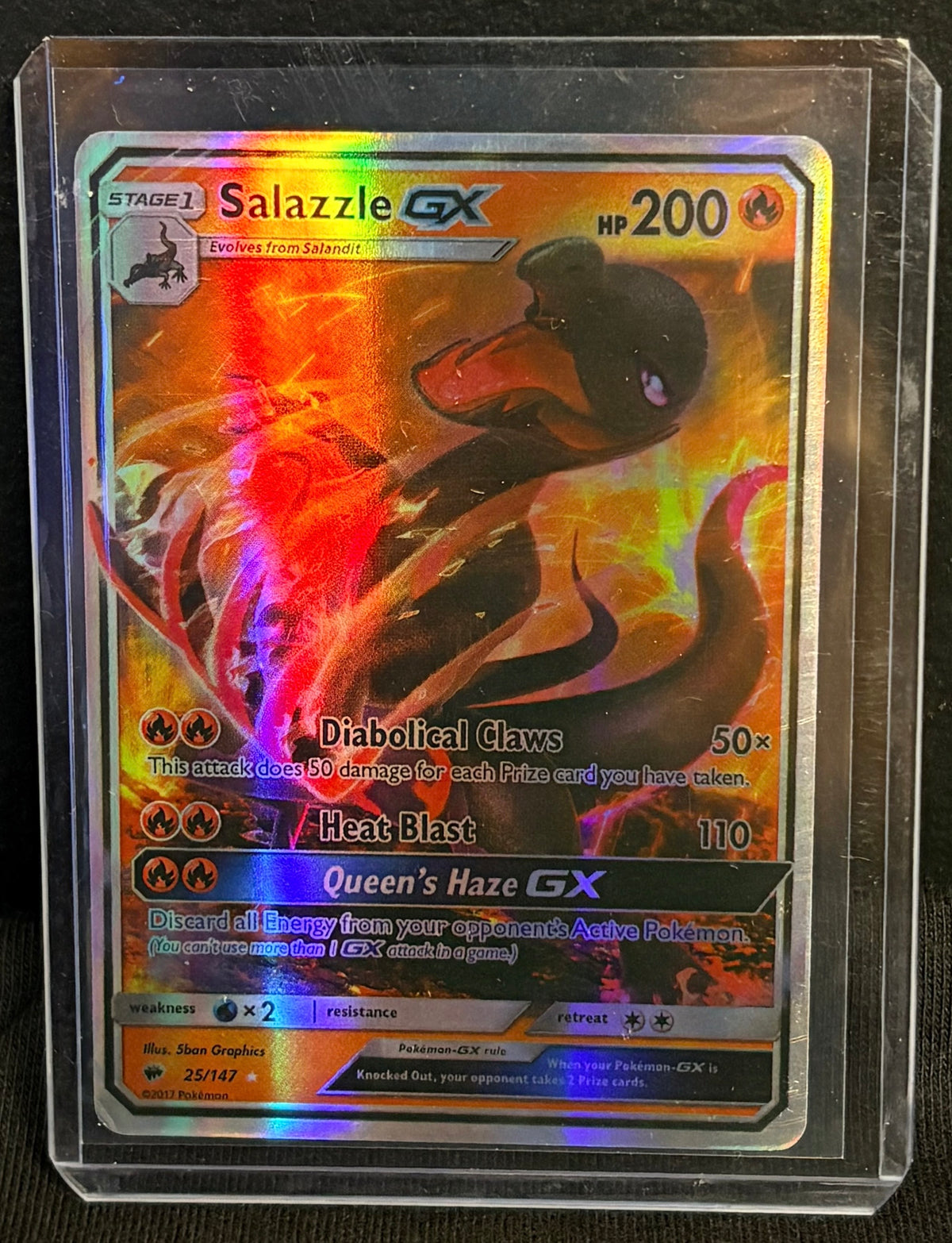 CARTA POKEMON Salazzle GX 25/147
