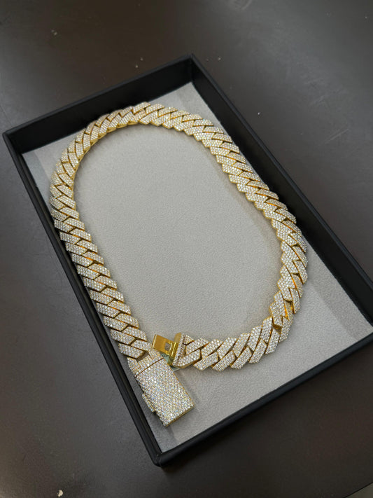 Pulsera Gruesa Plata Moisanita