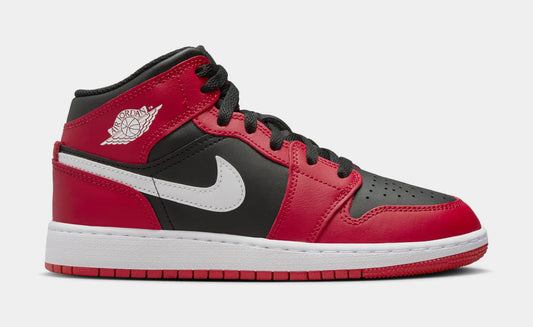 Air Jordan 1 Mid Gym Red Black White (GS)