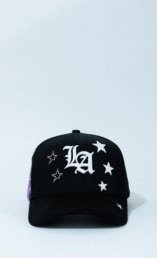 Gorra Graddy Hats "LA STARS" Black Purple