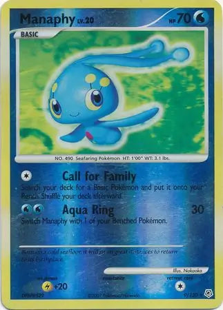 Carta Pokémon Manaphy 9 Diamond and Pearl
