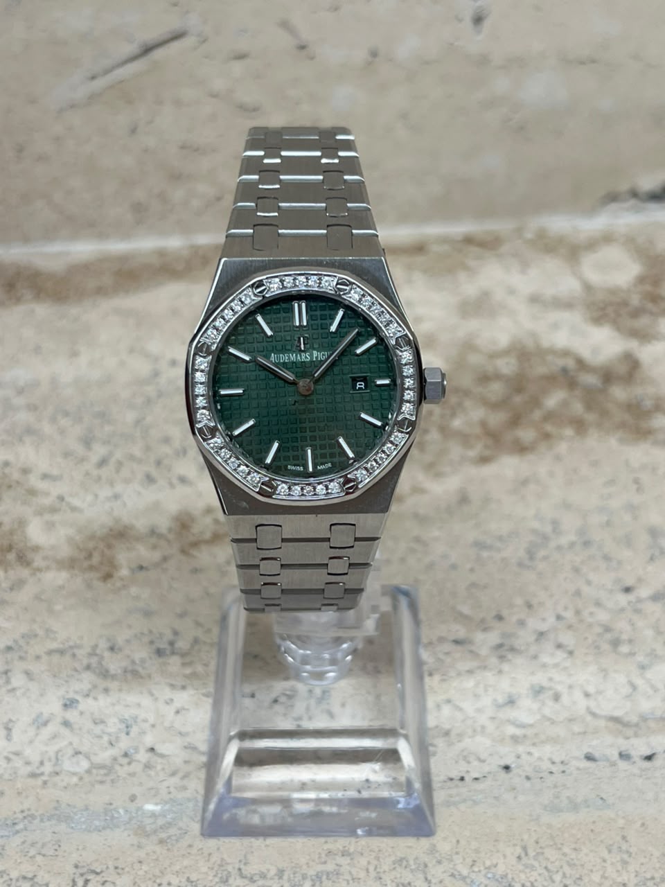 Audemars Piguet 34mm Royal Oak Iced Green Dial