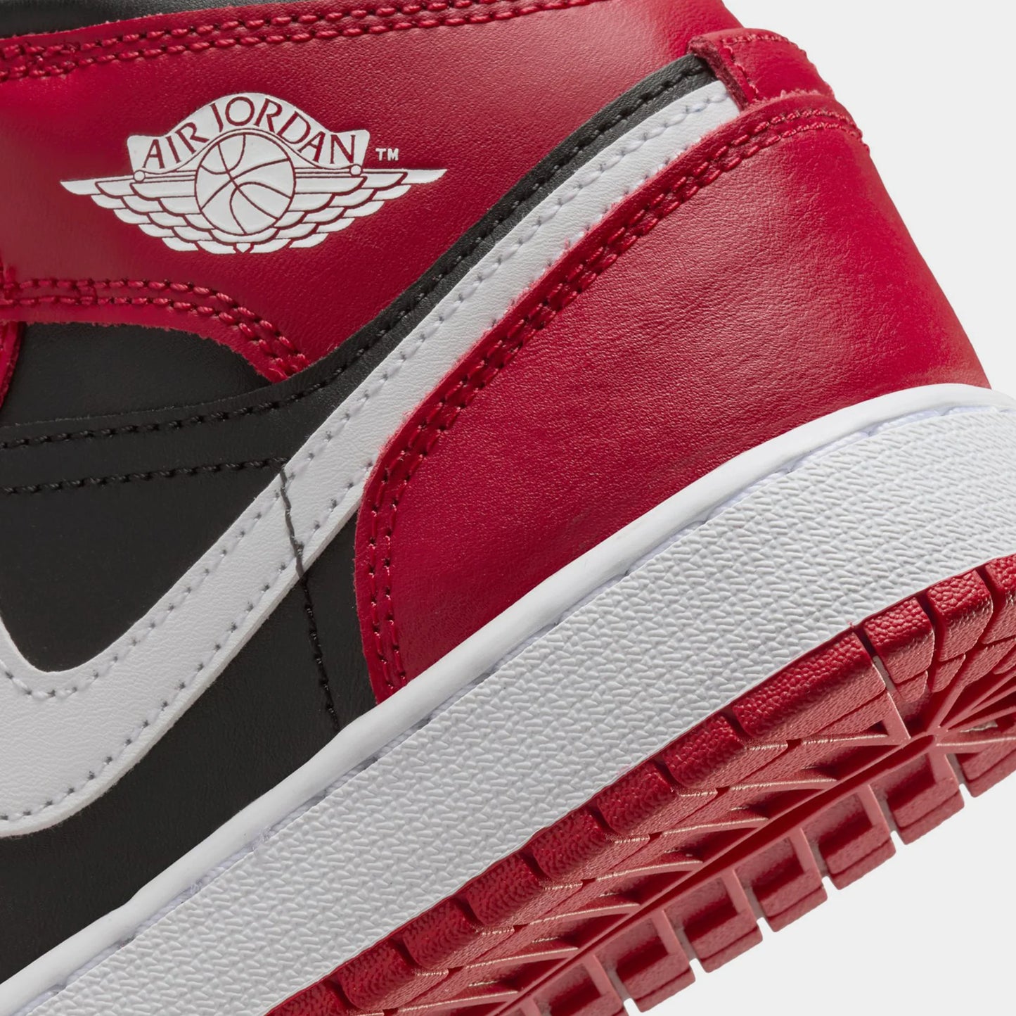 Air Jordan 1 Mid Gym Red Black White (GS)