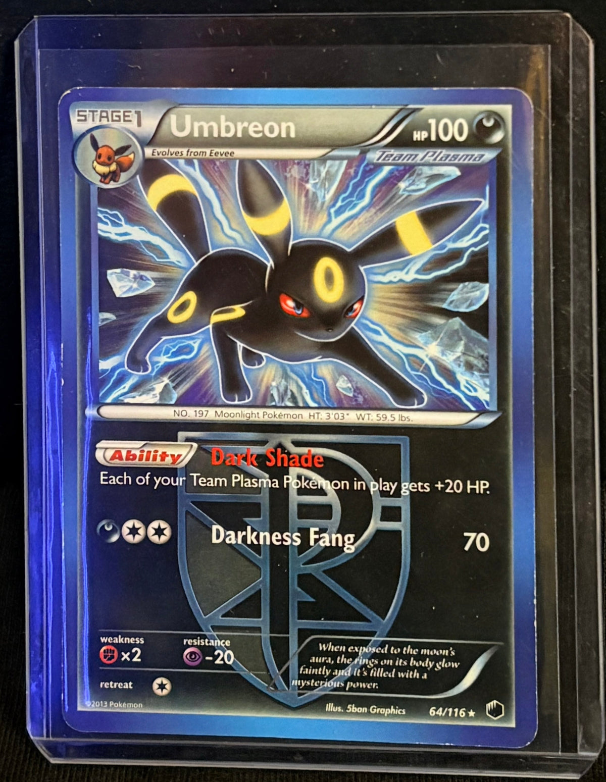CARTA POKEMON Umbreon 64/116 – Team Plasma