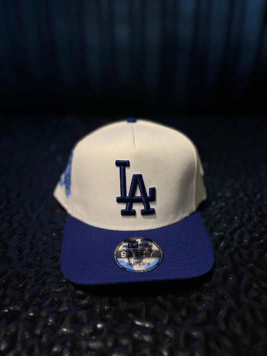 GORRA NEW LOS ANGELES BEIGE BLUE 75TH WORLD SERIES SNAPBACK