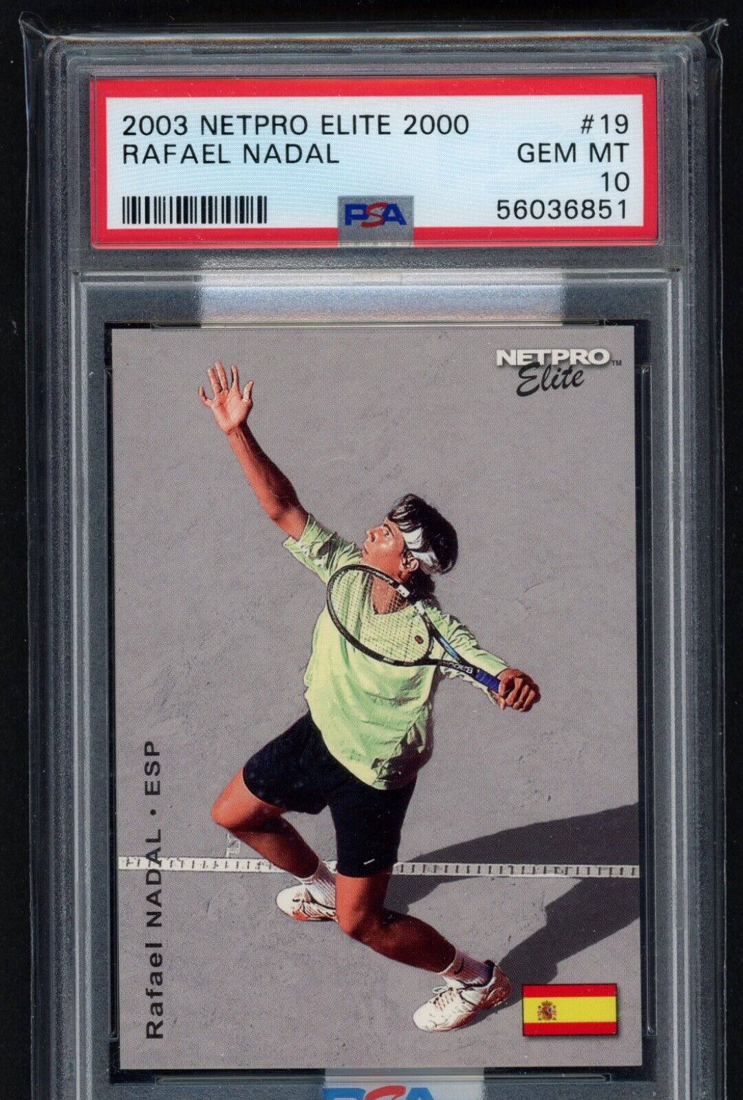 Rafael Nadal - PSA 10 Graded Card