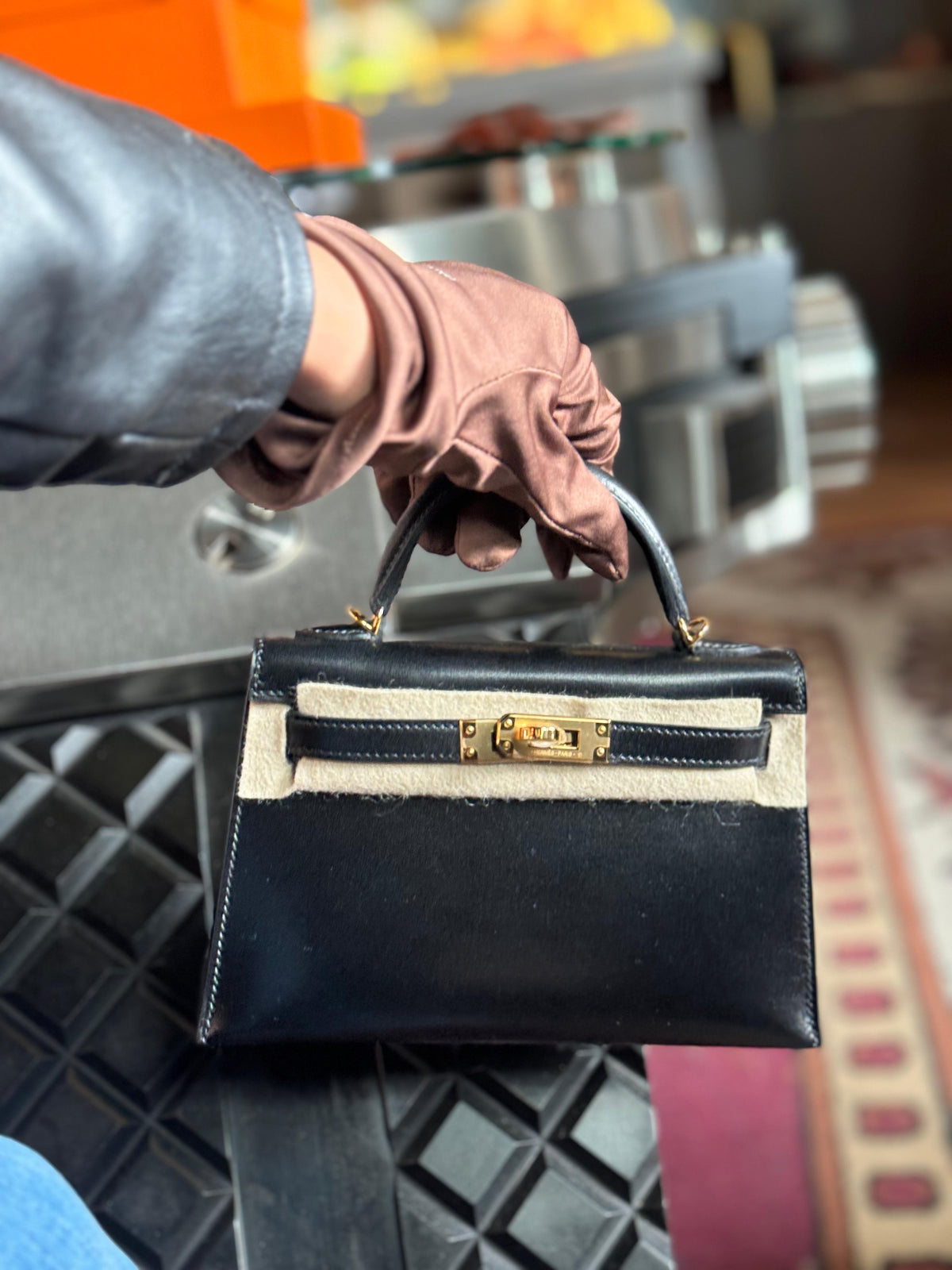 Hermes Mini Kelly Negra