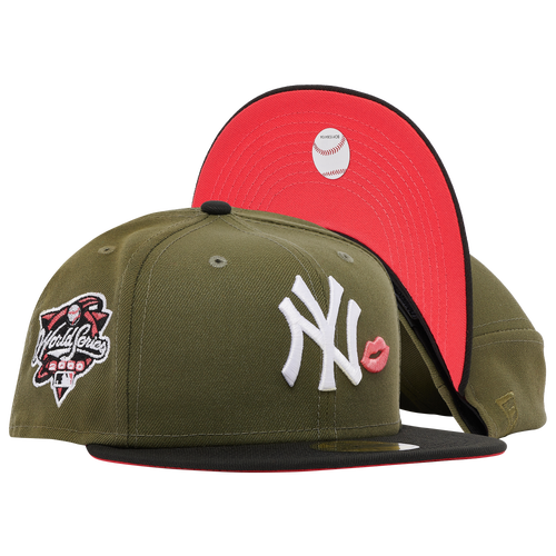 New York Yankees New Era Yankees Side Patch Lips Fitted Cap Green