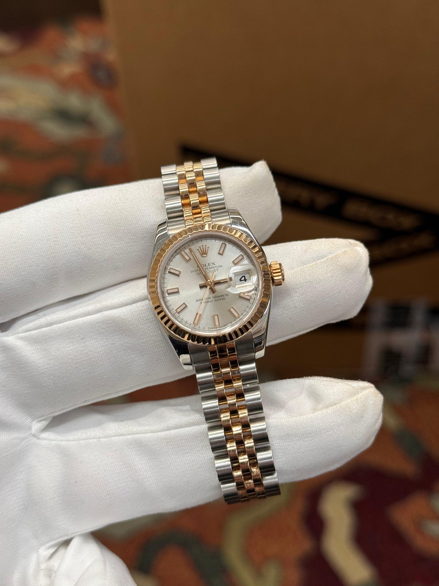 Rolex Datejust two-tone Sundust 26mm
