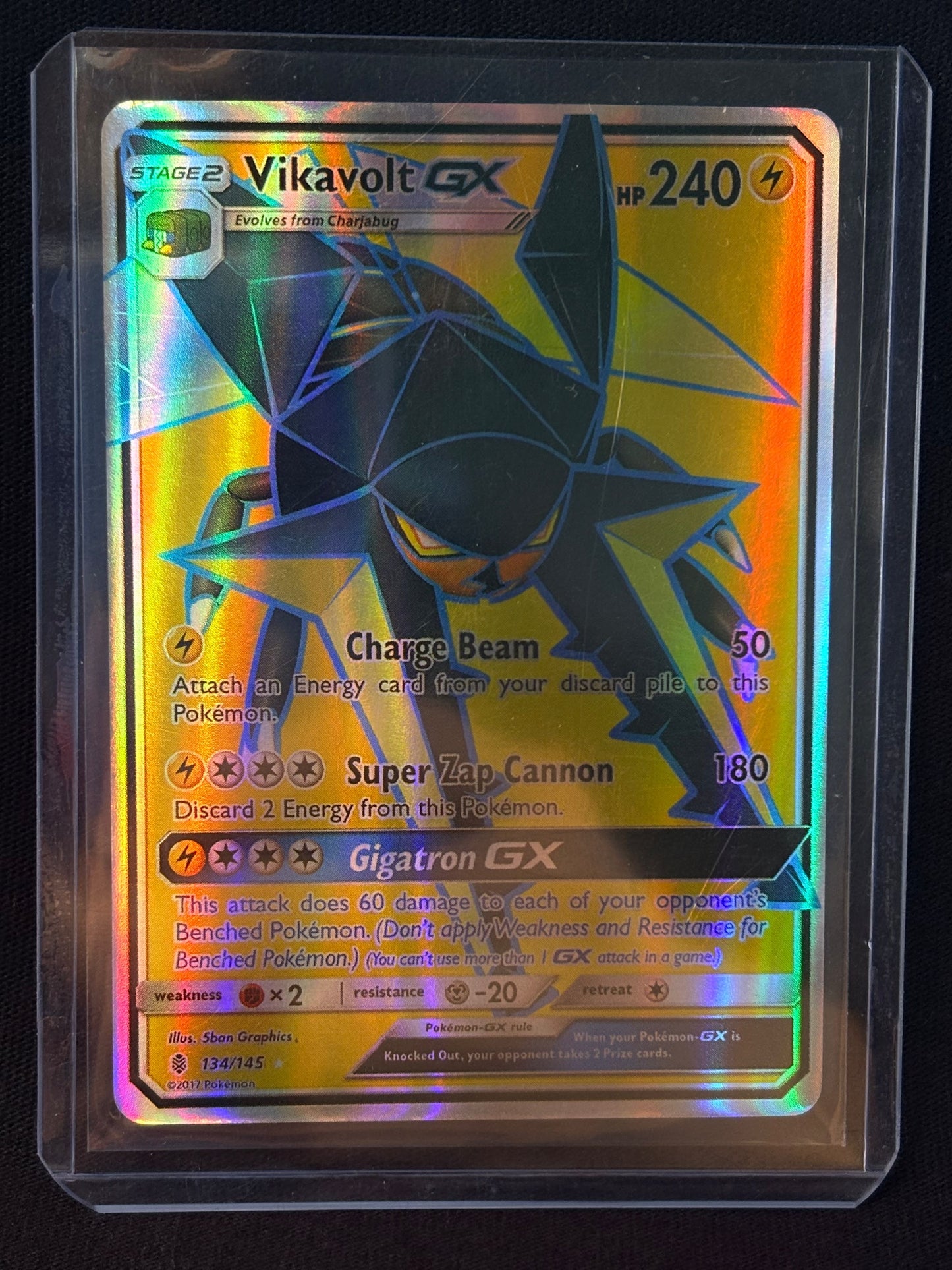 CARTA POKEMON Vikavolt GX 134/145 – Full Art