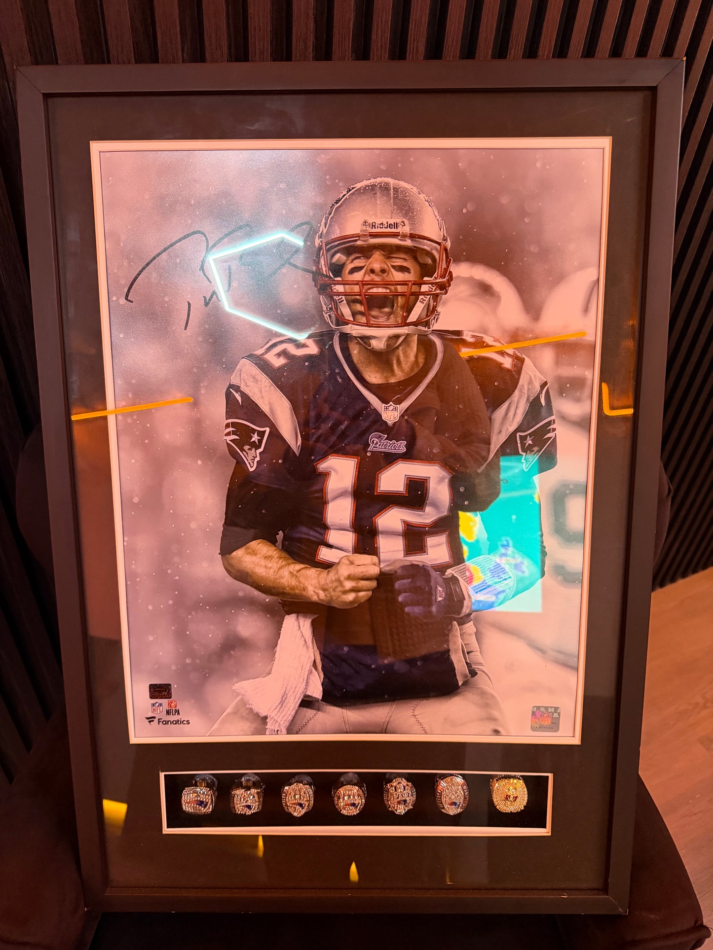 Cuadro Tom Brady Autografiado