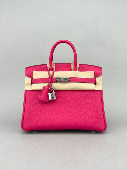 Hermes Birkin 25 Togo Rose Mexico Palladium Hardware