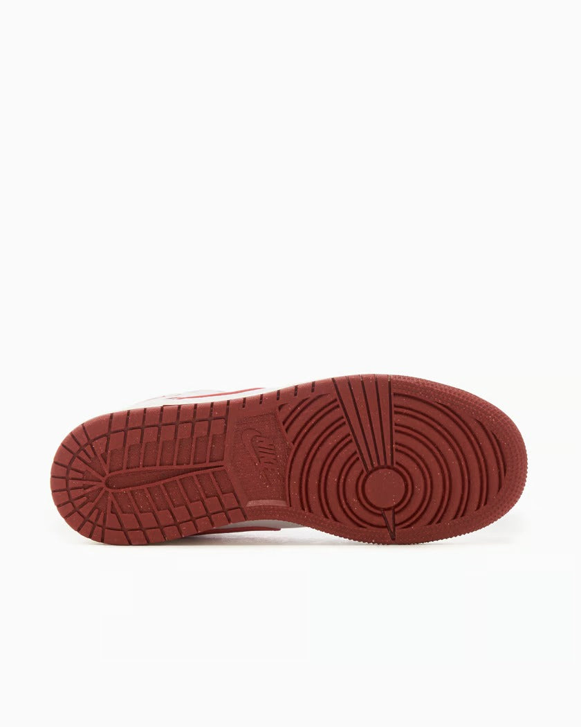 Air Jordan 1 Mid SE 'White Dune Red' (GS)