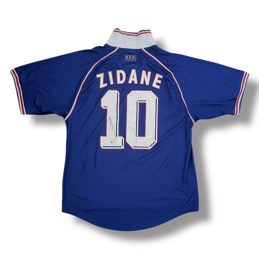 Jersey de la selección francesa autografiado por Zinedine Zidane