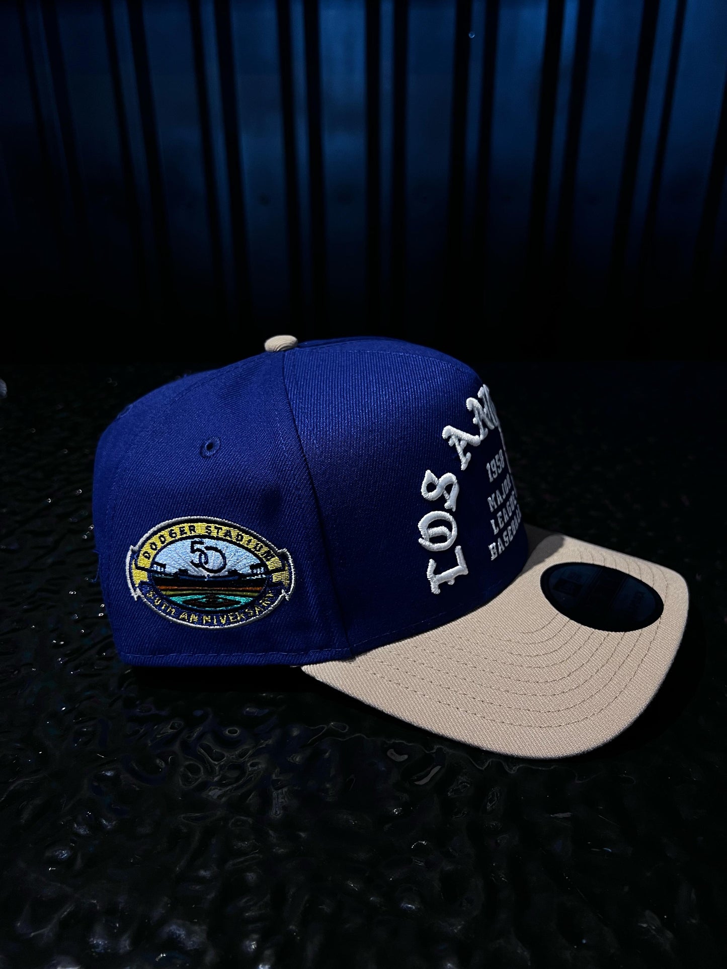 GORRA NEW ERA LOS ANGELES 58' MAJOR LEAGUE BLUE BEIGE SNAPBACK