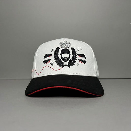 GORRA EL BARBAS "DG" WHITE RED