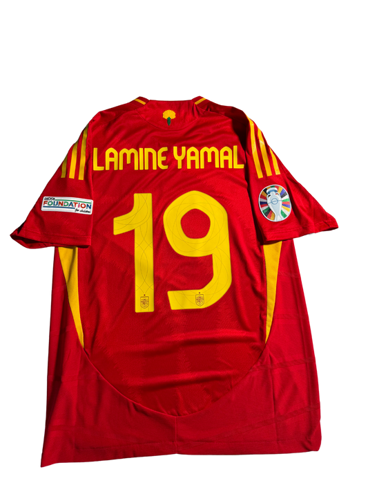 Jersey de Lamine Yamal - España vs Inglaterra - Versión Jugador - Partido Oficial