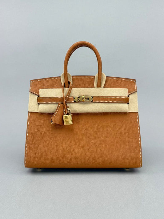 Hermes Birkin 25 Epsom Gold Gold Hardware