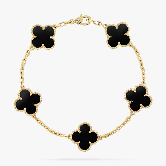 Bracelet Tipo Van Cleef & Arpels Vintage Alhambra Black