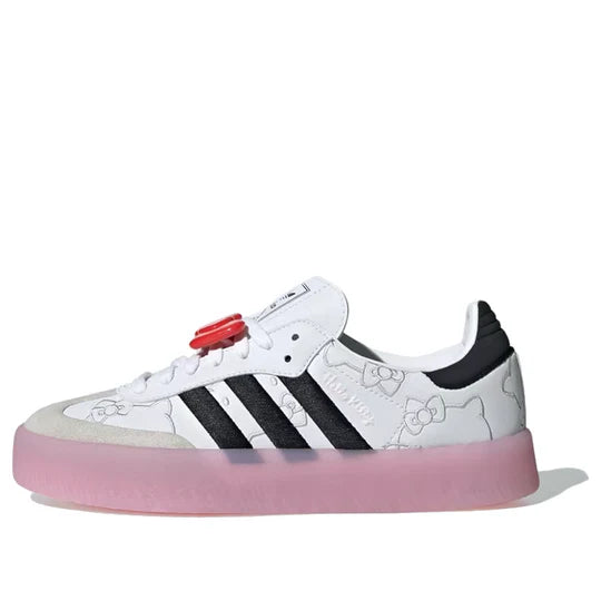 Sambae adidas x Hello Kitty White Black Clear Pink