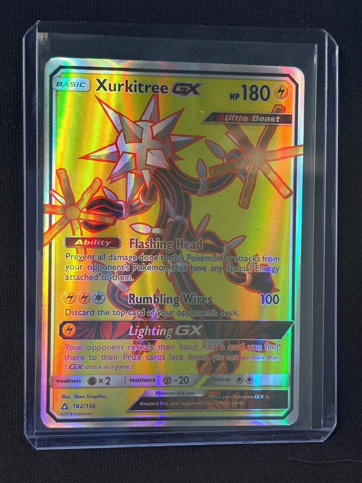 CARTA POKEMON Xurkitree GX 142/156 – Full Art