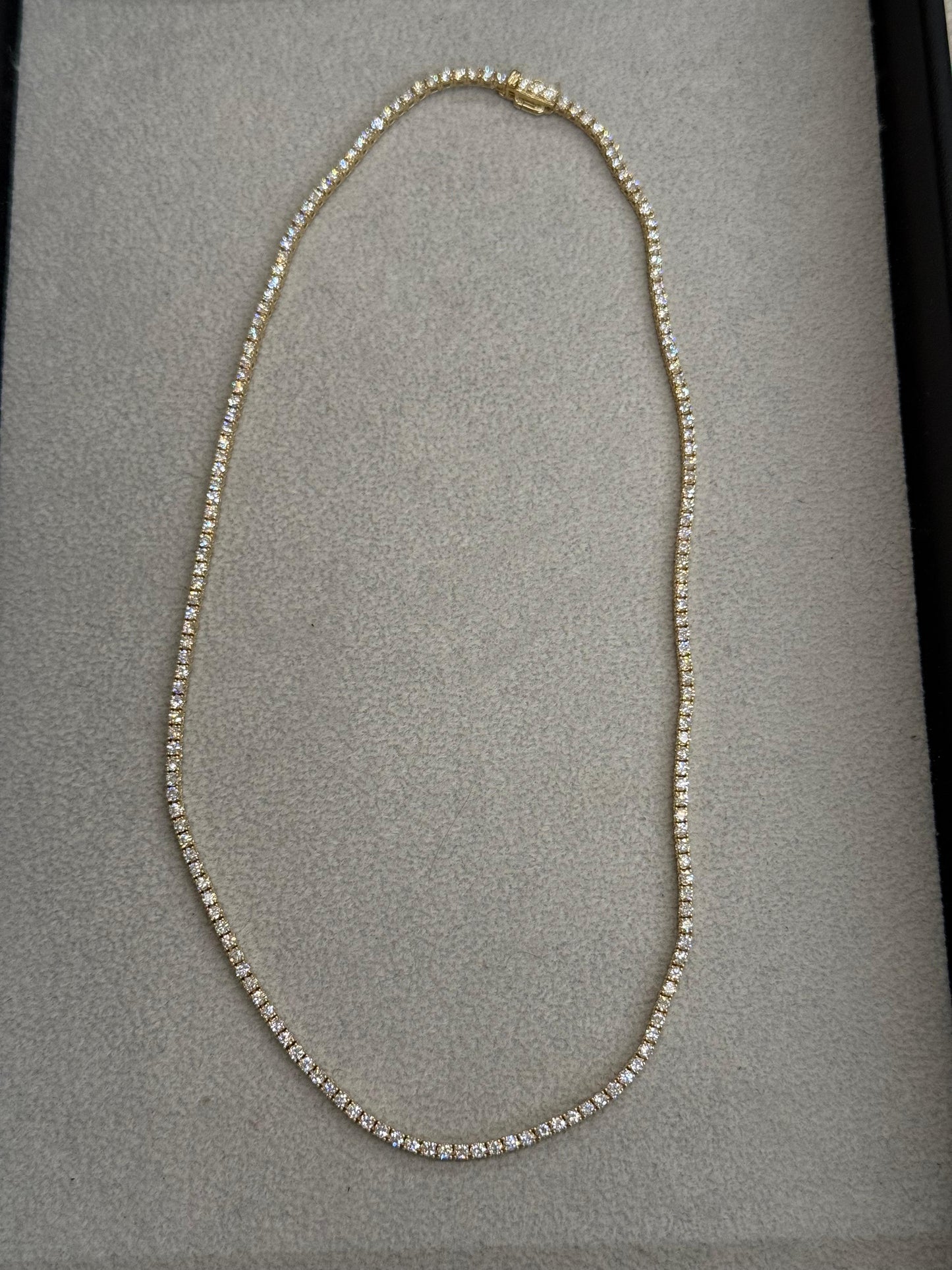 Collar de Diamantes oro 14k