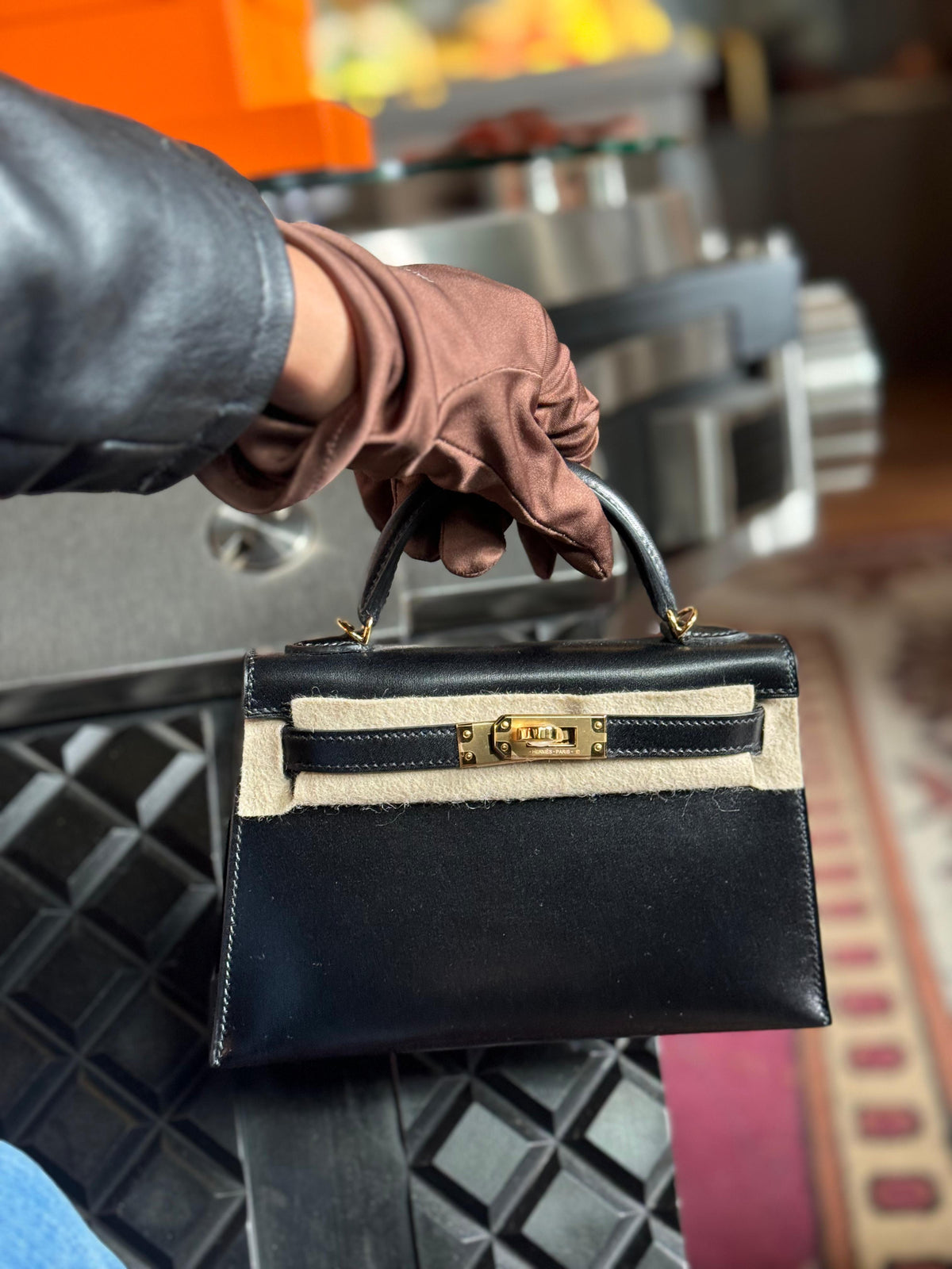 Hermes Mini Kelly Negra