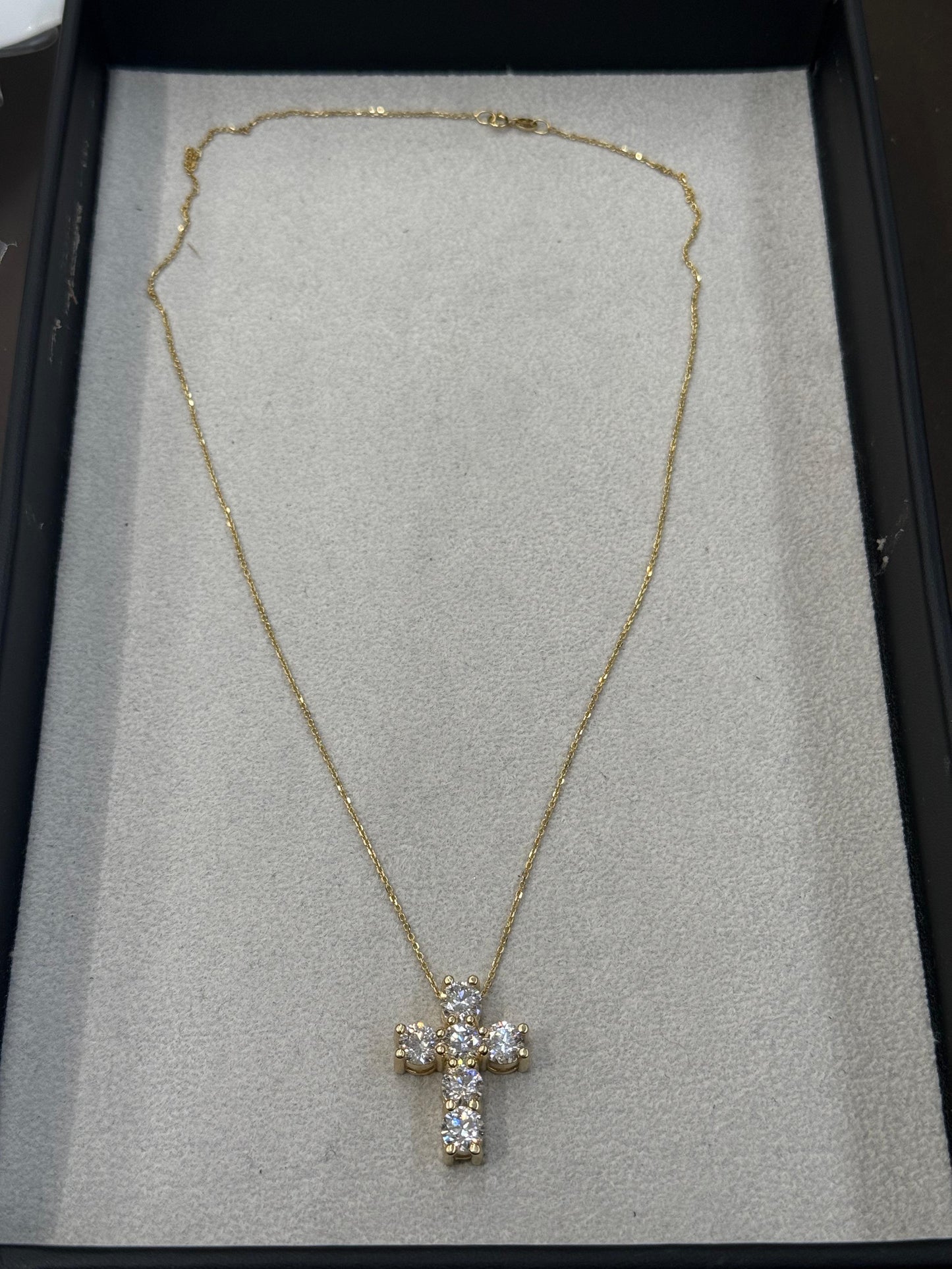 Cadena y dije oro 14k con diamantes 5.4CT
