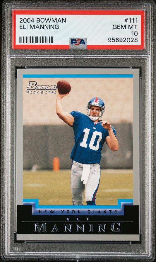 Eli Manning - PSA 10 Graded Card