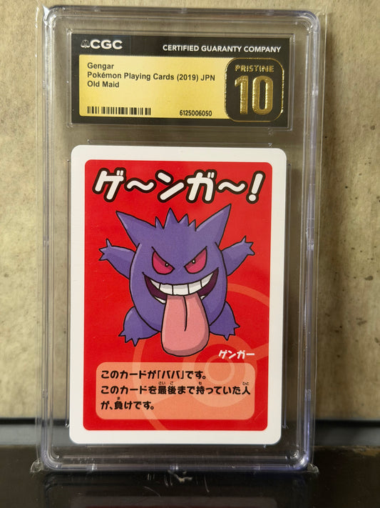 GENGAR POKEMON PLAYING CARDS 2019 JPN OLD MAID 10 CGC