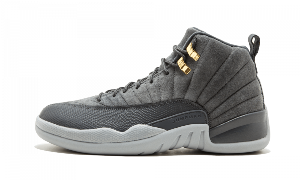 Gray jordan 12 hotsell
