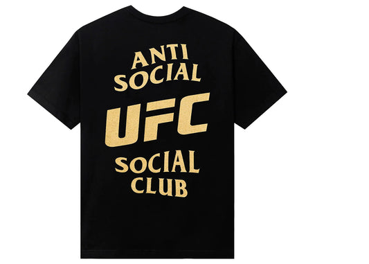 Anti Social Social Club UFC Gold T-shirt Black