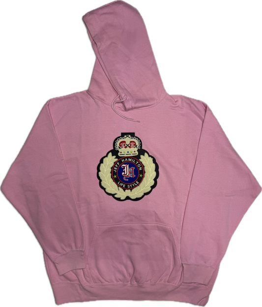 JEFF HAMITLON LIFE STYLE PATCH PINK HOODIE