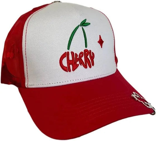 GORRA CLOVER "CHERRY" RED WHITE