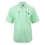Camisa Maja Costa Verde Menta - Manga Corta