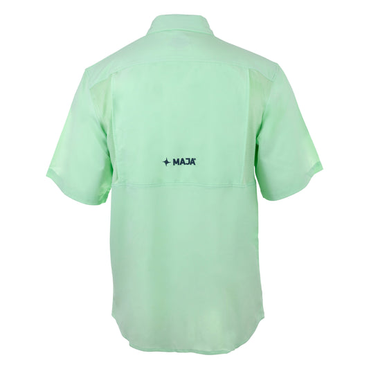 Camisa Maja Costa Verde Menta - Manga Corta